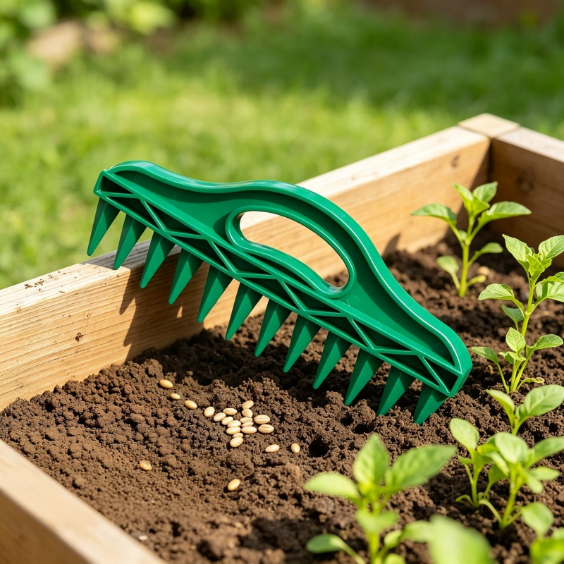 Gardening Tools Hand - プラスチック製手動ディブラー、ガーデンシーダーツール、土壌穴あけ器、種まき、野菜や花の植え付け、ガーデニング用品