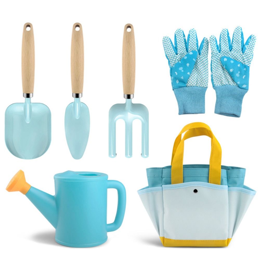 Gardening Tools Trowel - ギフトに最適な、カラフルなガーデニングツールセット。シャベル、熊手、子供用植え付けツールキット、エプロン、移植用トロワ。ガーデニングを楽しむ女の子に。