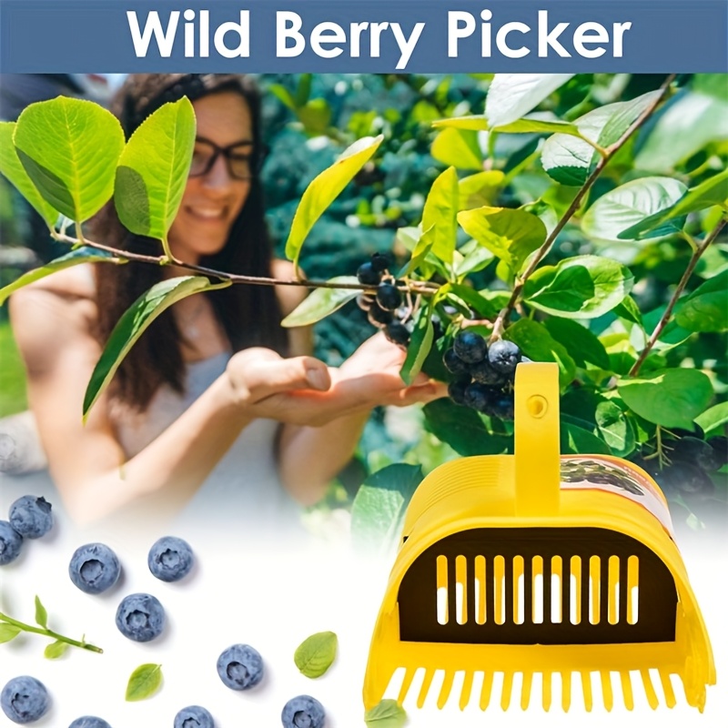 Gardening Tools Rake - ブルーベリーピッカーツール イージーグリップ、果樹園や庭園用のポータブルフルーツ収穫レーキ、屋外ピッキング用の耐久性のあるベリーピッカー
