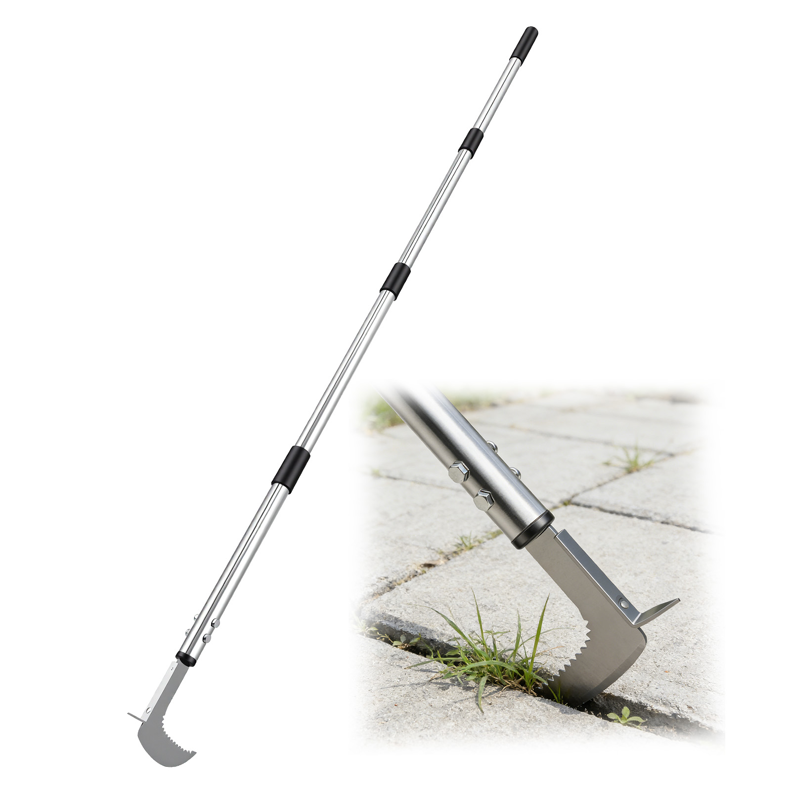 Gardening Tools Used For Weeding - ステンレス製の隙間除草ツール、L字型多目的園芸用手工具、庭、テラス、通路の雑草除去に使用されます。