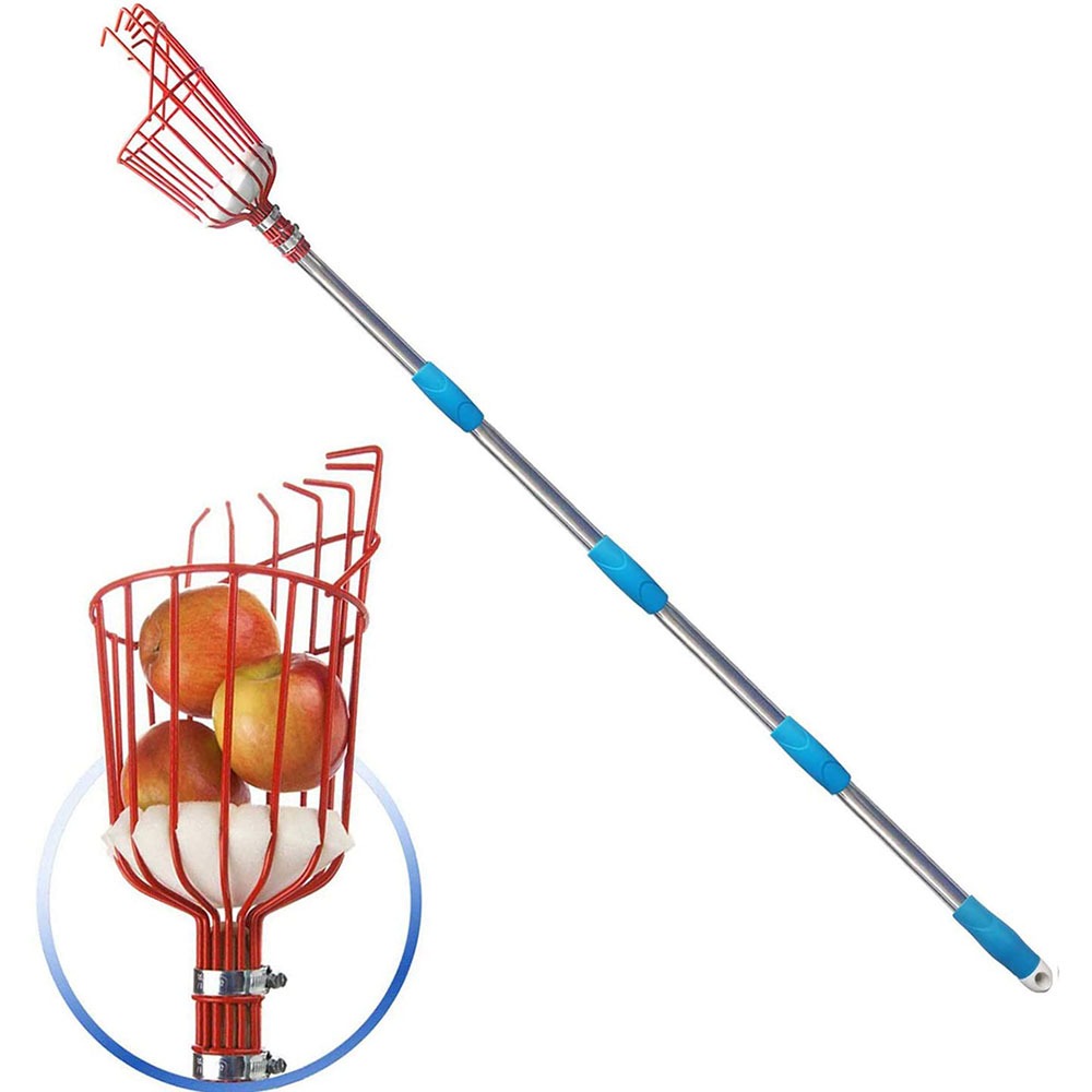 Gardening Tools Hand - 260cmフルーツピッカー、深さ調整可能なバスケット、便利なガーデンツール、リンゴを摘むためのピッカーバスケット