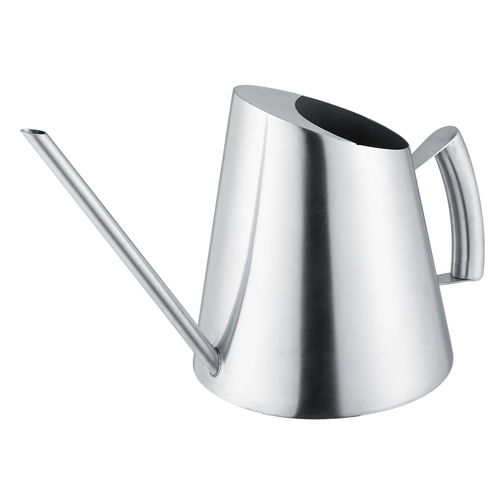 Gardening Tools Watering Can - 1.5L ステンレス鋼じょうろ花屋外じょうろロング注ぎ口庭水ポット庭灌漑ツールつや消し仕上げ
