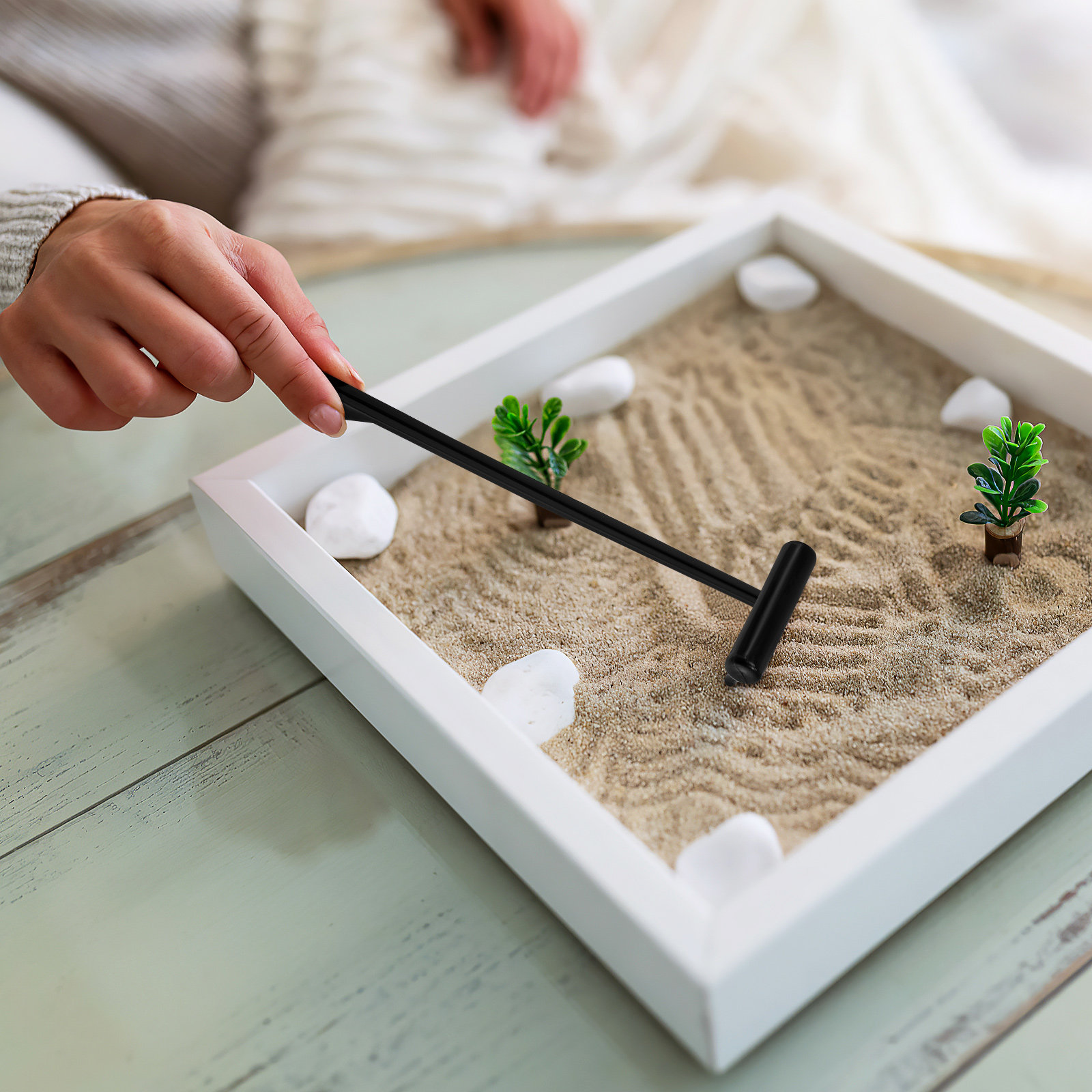 6個入り ミニガーデンレーキ ゼンレーキ プラスチック製 瞑 - Gardening Tools Rake のレビューと価格