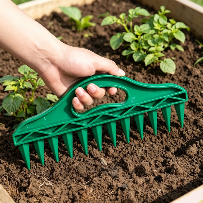 プラスチック製手動ディブラー、ガーデンシーダーツール、土壌穴 - Gardening Tools Hand のレビューと価格