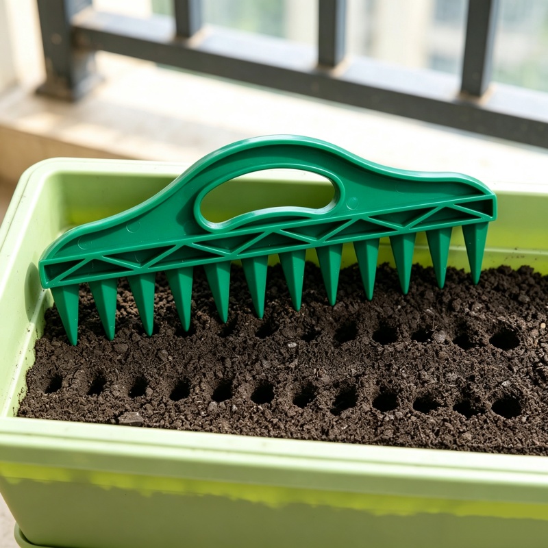 プラスチック製手動ディブラー、ガーデンシーダーツール、土壌穴 - Gardening Tools Hand のレビューと価格