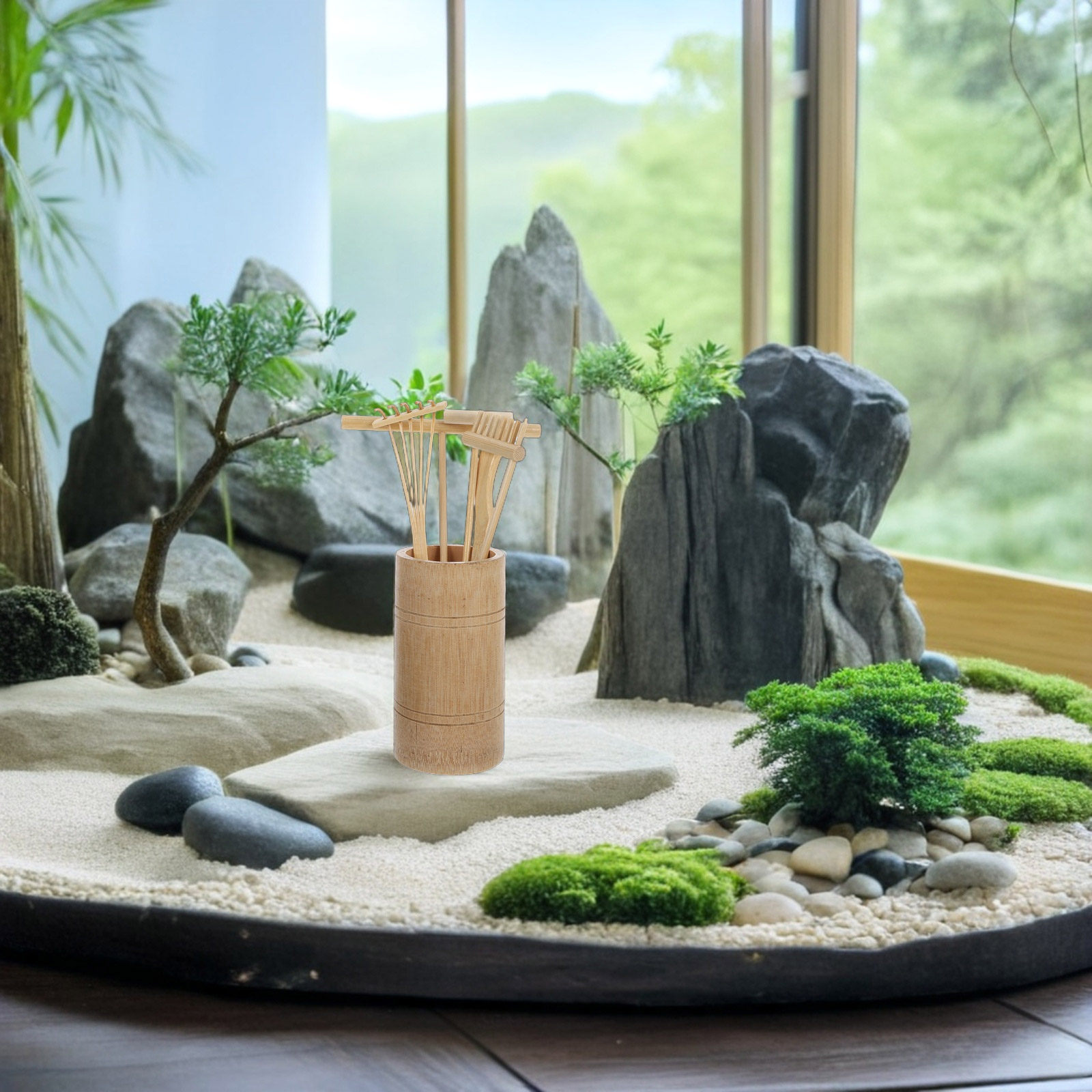 1セット 日本の禅庭園用レーキセット。家庭、オフィス、ヨガ、 - Gardening Tools Rake のレビューと価格