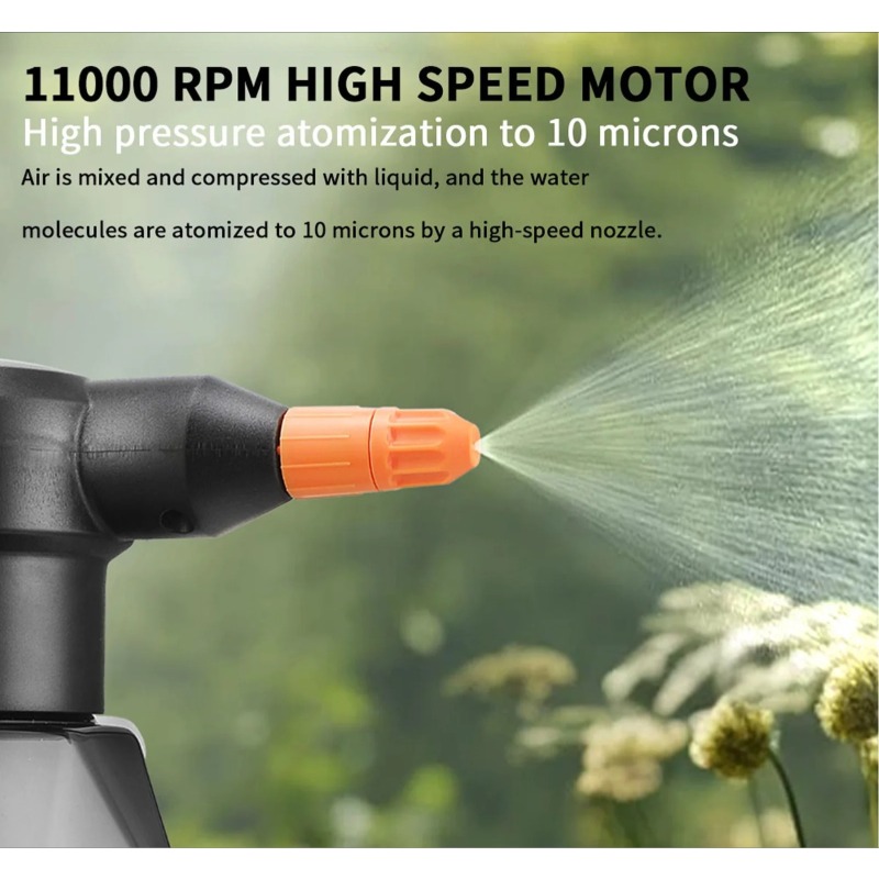 2L充電式電動ハンドヘルドスプリンクラー、噴霧式じょうろ、庭 - Gardening Tools Watering Can のレビューと価格
