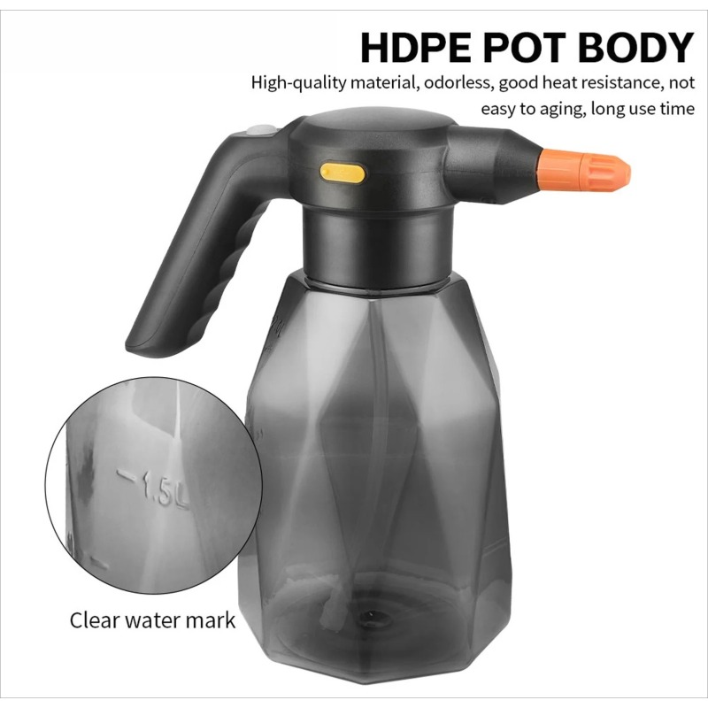 2L充電式電動ハンドヘルドスプリンクラー、噴霧式じょうろ、庭 - Gardening Tools Watering Can のレビューと価格