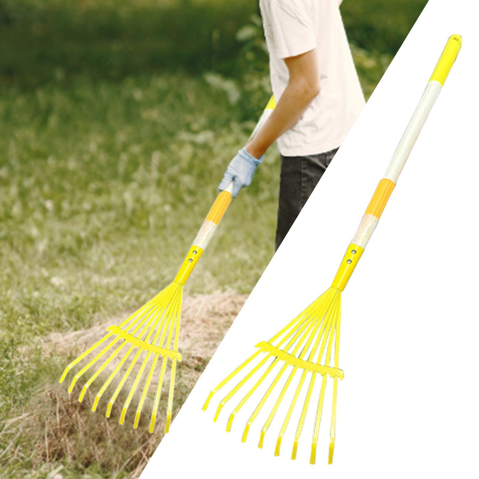 子供用リーフレーキ 実用的 76cm ポータブル コンパクト - Gardening Tools Girls のレビューと価格