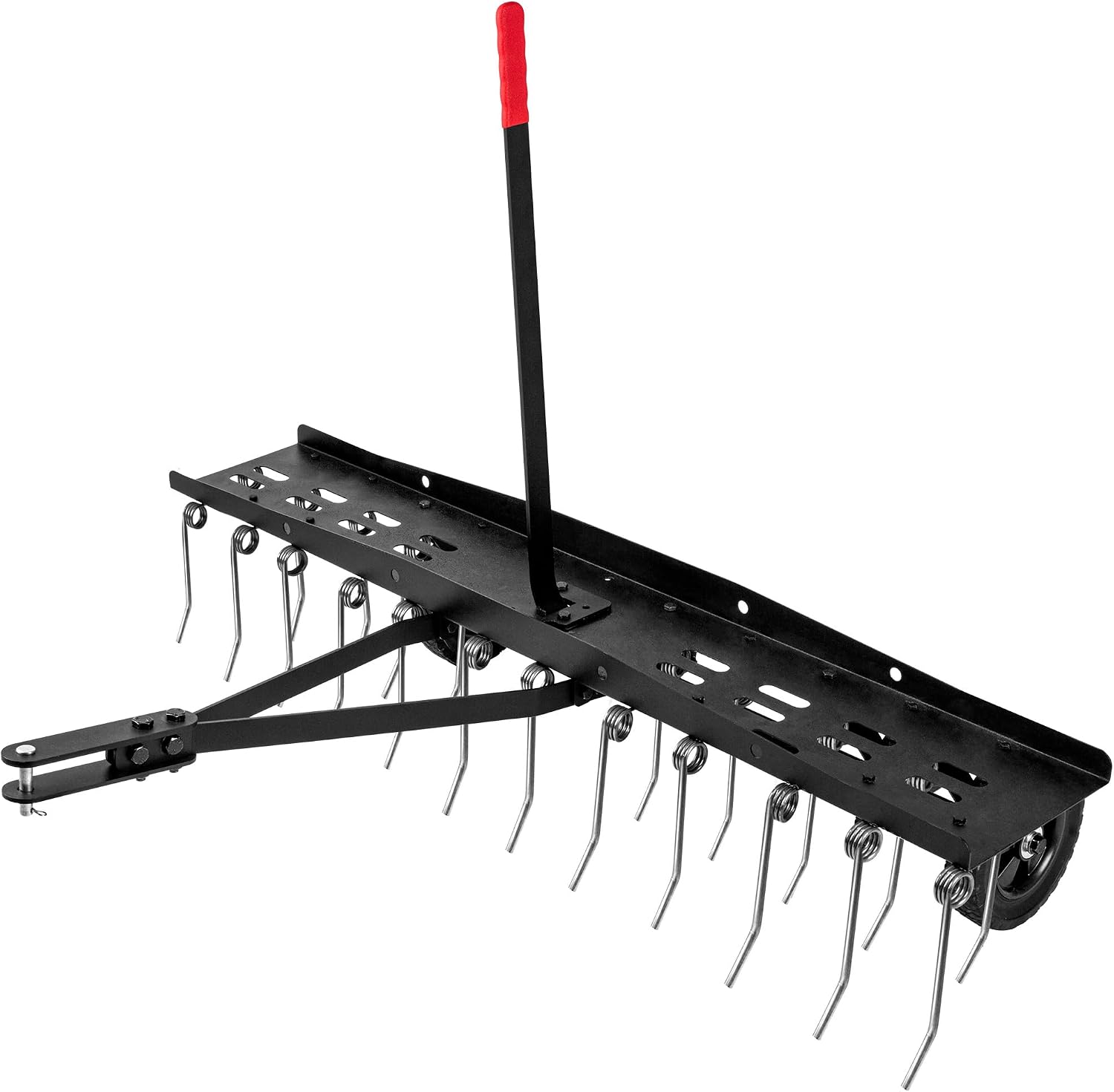 牽引式芝生脱草機レーキアタッチメント、頑丈なスプリングスチー - Gardening Tools Rake のレビューと価格