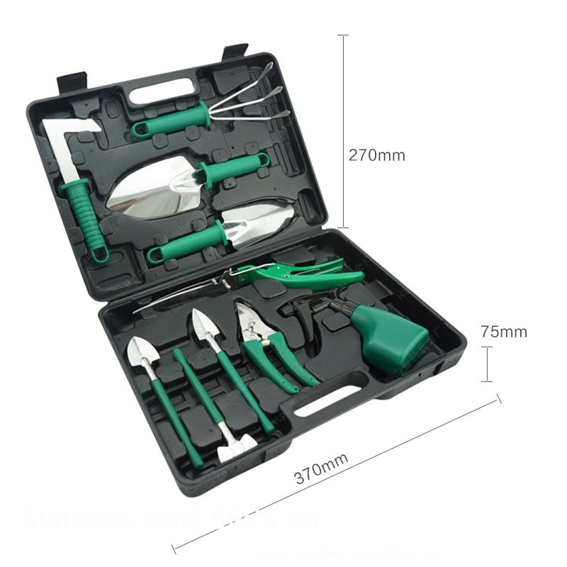 園芸工具セット ステンレス製 ヘビーデューティー キャリーケ - Gardening Tools Kit のレビューと価格