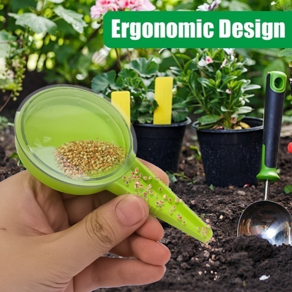 新しいプラスチック製園芸ツール、調整可能な手動式植栽機、播種 - Gardening Tools Hand のレビューと価格