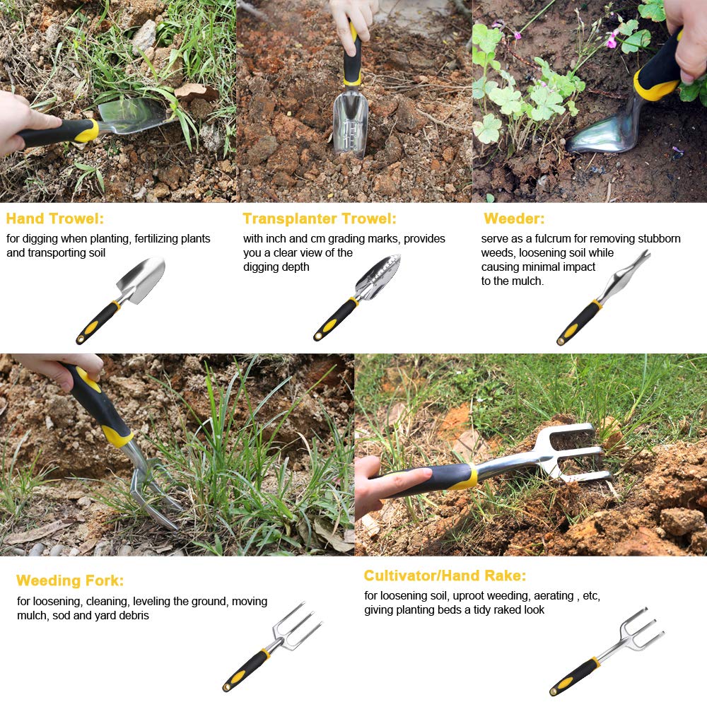 ガーデンツールハンドこて、熊手、耕運機、人間工学に基づいたハ - Gardening Tools Trowel のレビューと価格