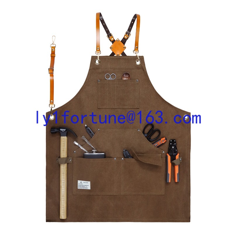 厚手の防水キャンバスエプロン、カスタムロゴ印刷、大工、庭師、 - Gardening Tools Logo のレビューと価格