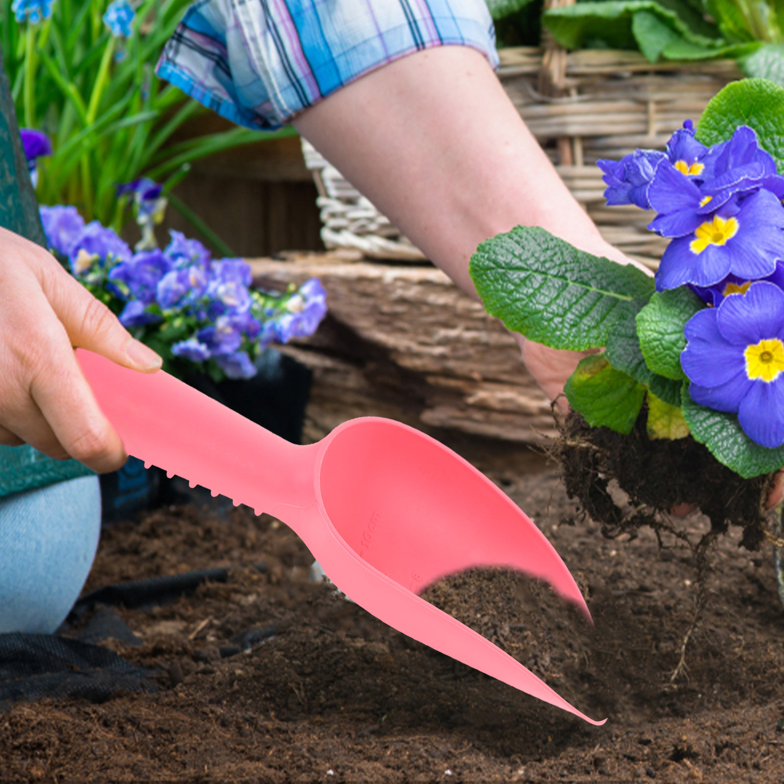 2個入り、プラスチック製ガーデンスコップ、手動式移植用スコッ - Gardening Tools Trowel のレビューと価格